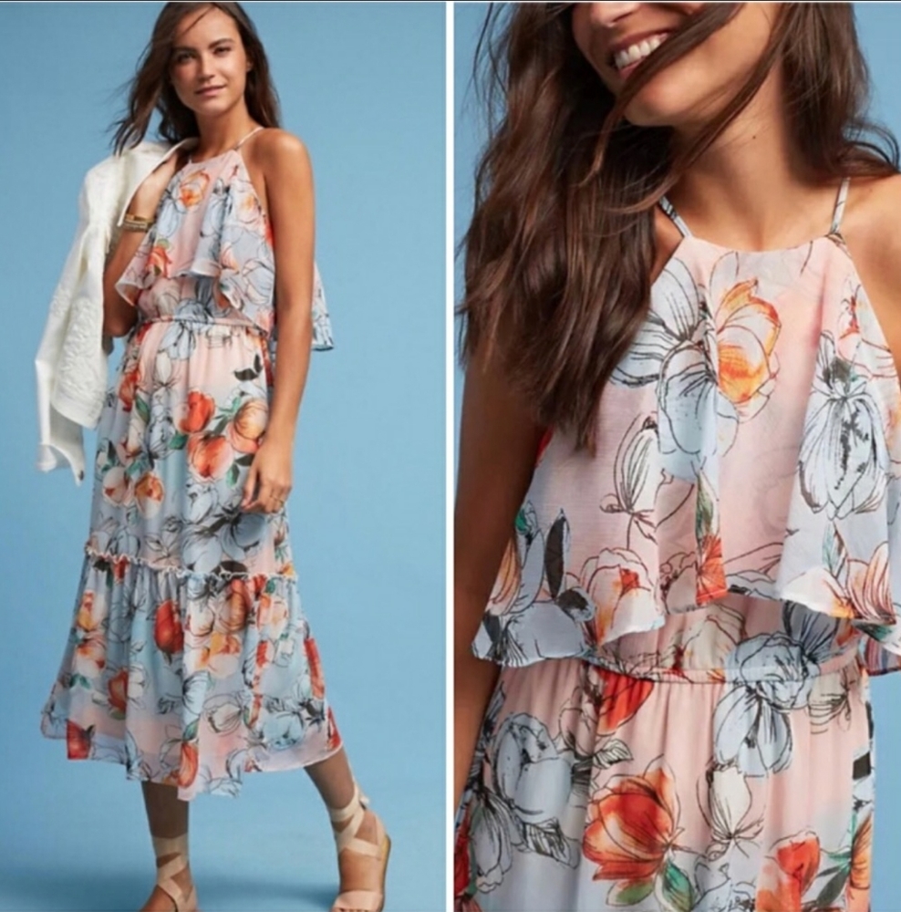 Donna Morgan Poppy Midi Dress